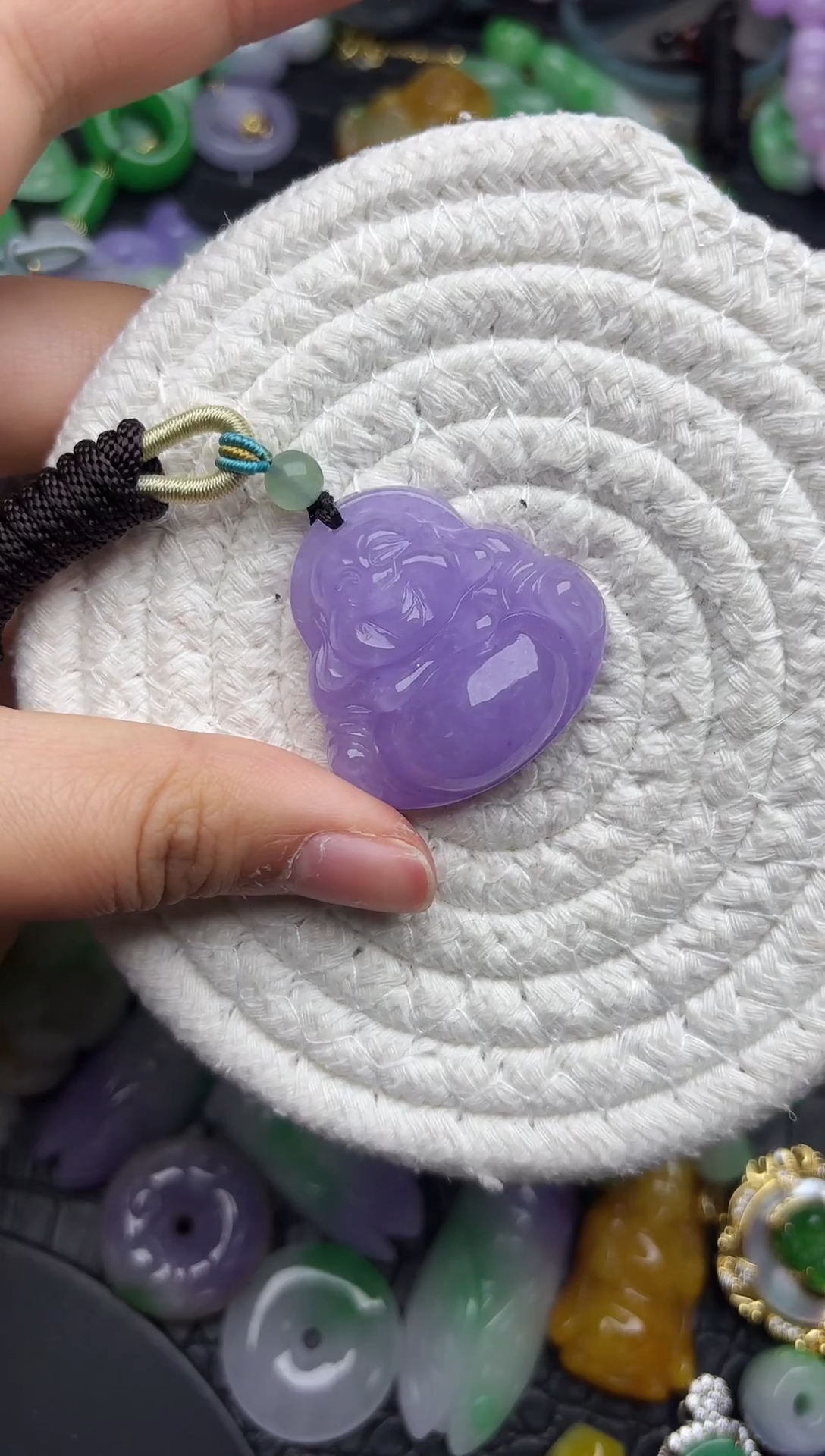 颈饰未镶嵌翡翠缅甸翡翠吊坠