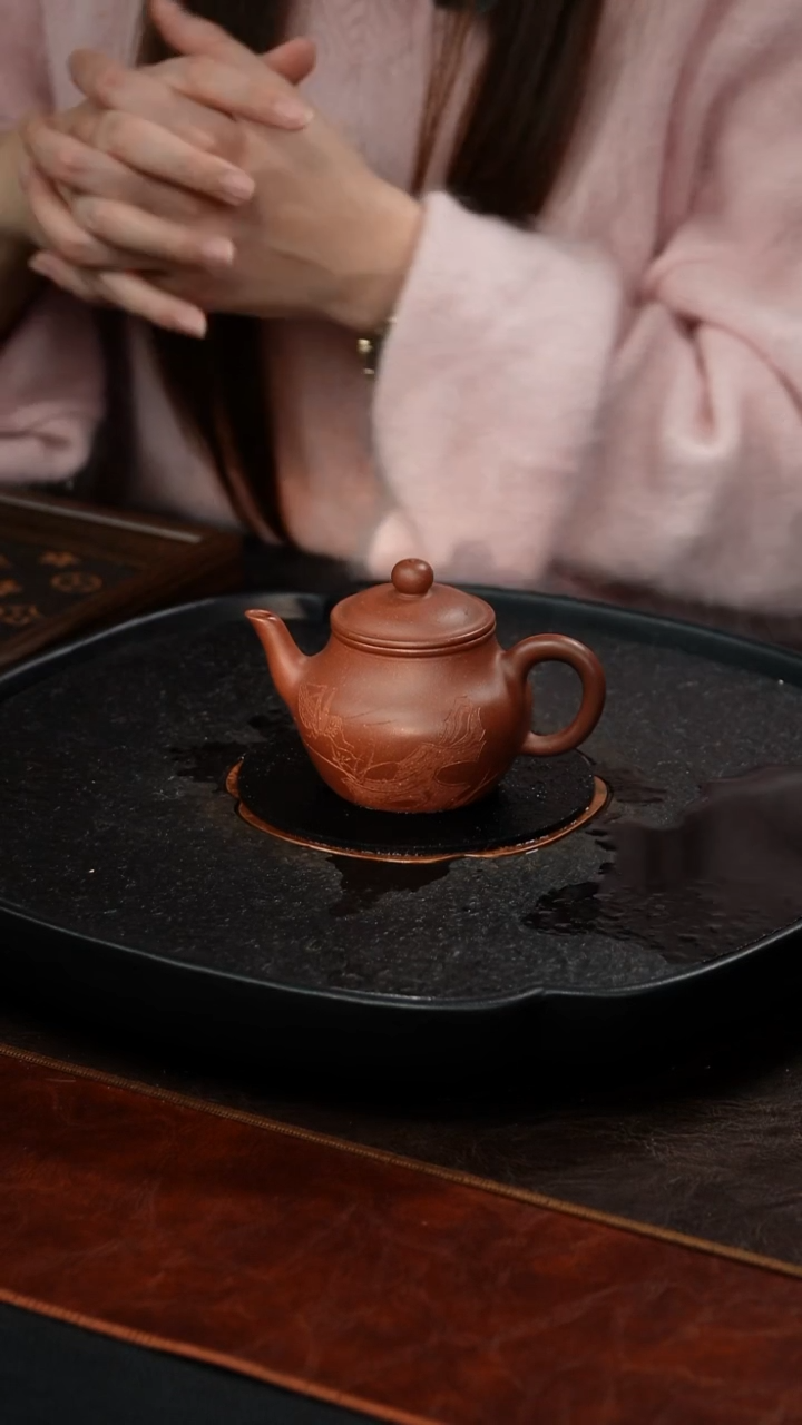 茶壶紫砂刘海清 秋水119 底槽清 160毫升