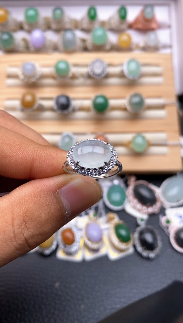 【闪购商品】翡翠戒指银S925镶嵌/0030