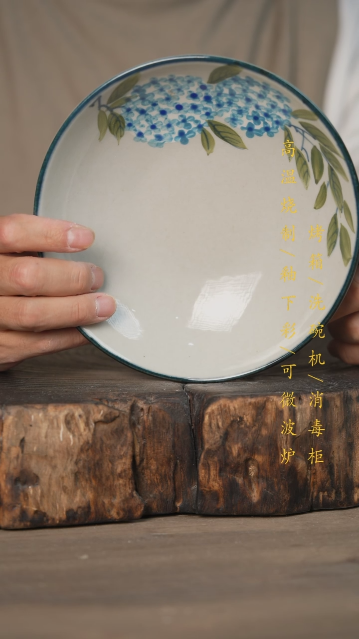【闪购商品】瓷片景德镇高温釉下彩可微波烤箱洗碗机