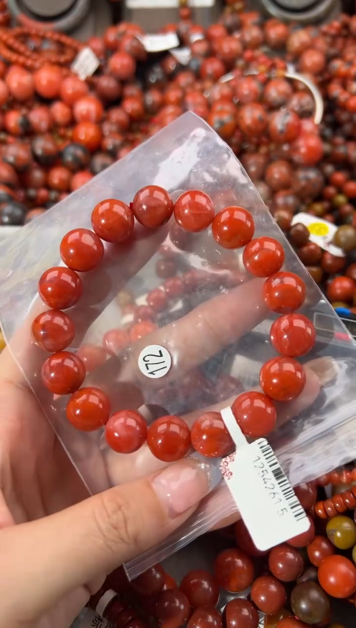 未镶嵌手串南红玛瑙12+