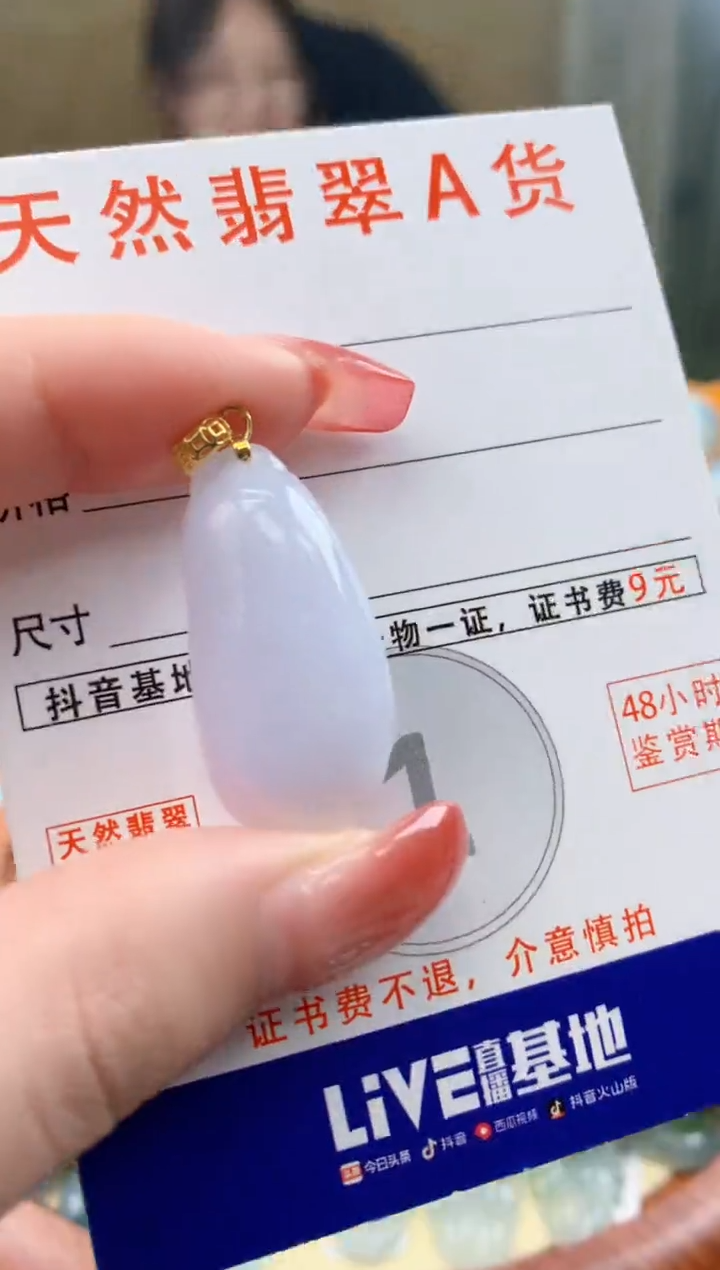 颈饰未镶嵌翡翠天然A货翡翠挂件