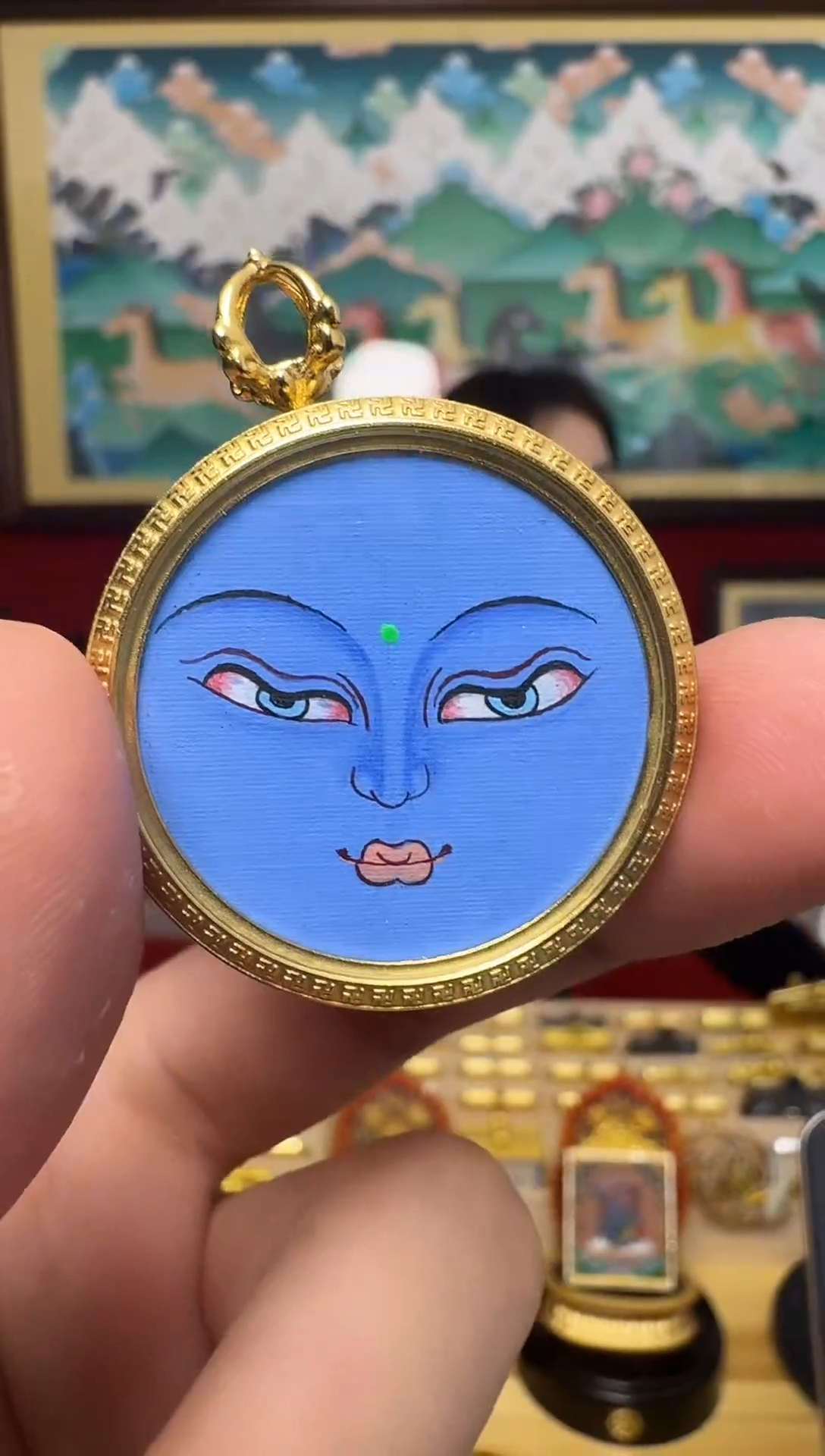 吊坠药老师-热贡纯手绘-刀刀