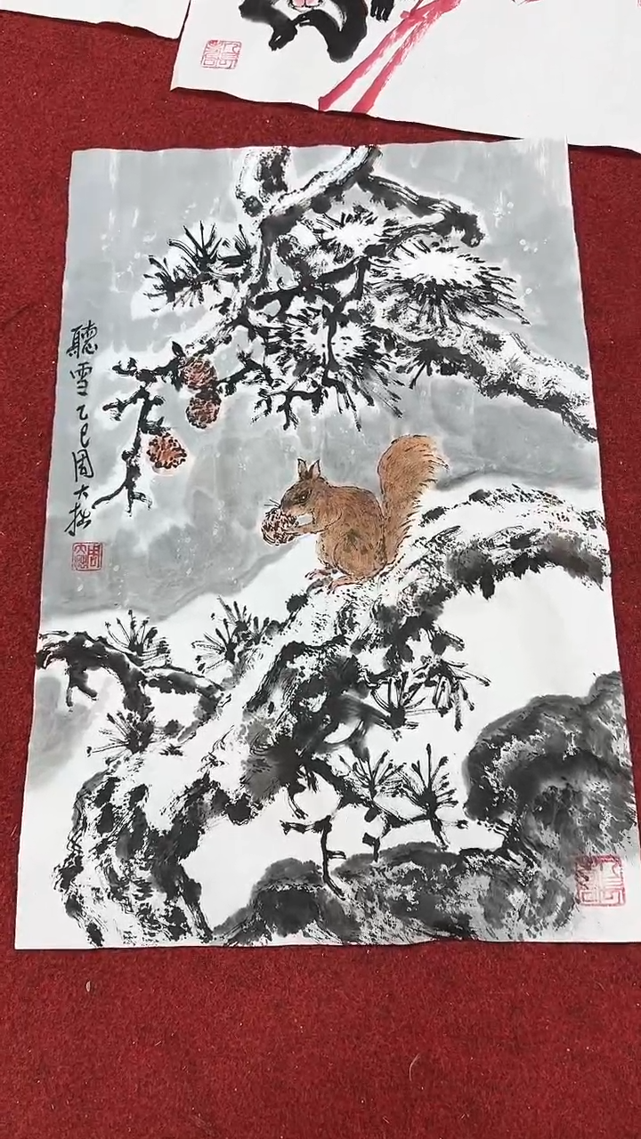 国画周大拙/国画/花鸟