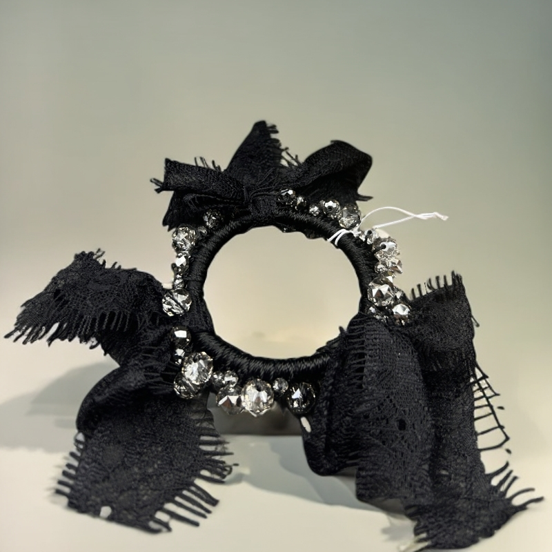 甜美风女发圈发绳百搭手工复古头绳ins少女轻奢头饰