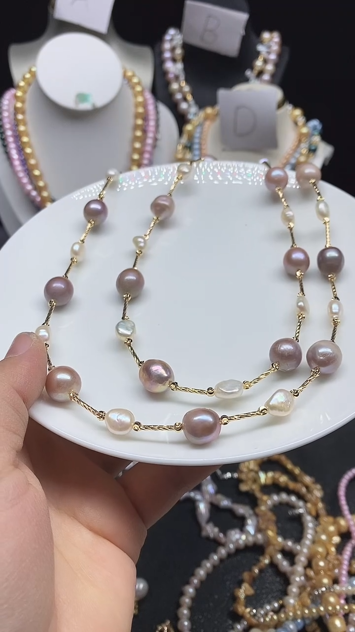 淡水珍珠未镶嵌颈饰多人