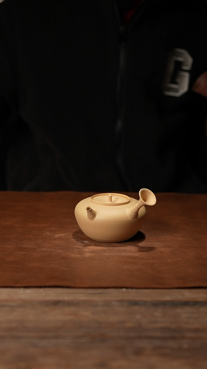 八*喵008喇叭口白泥煮水壶400cc