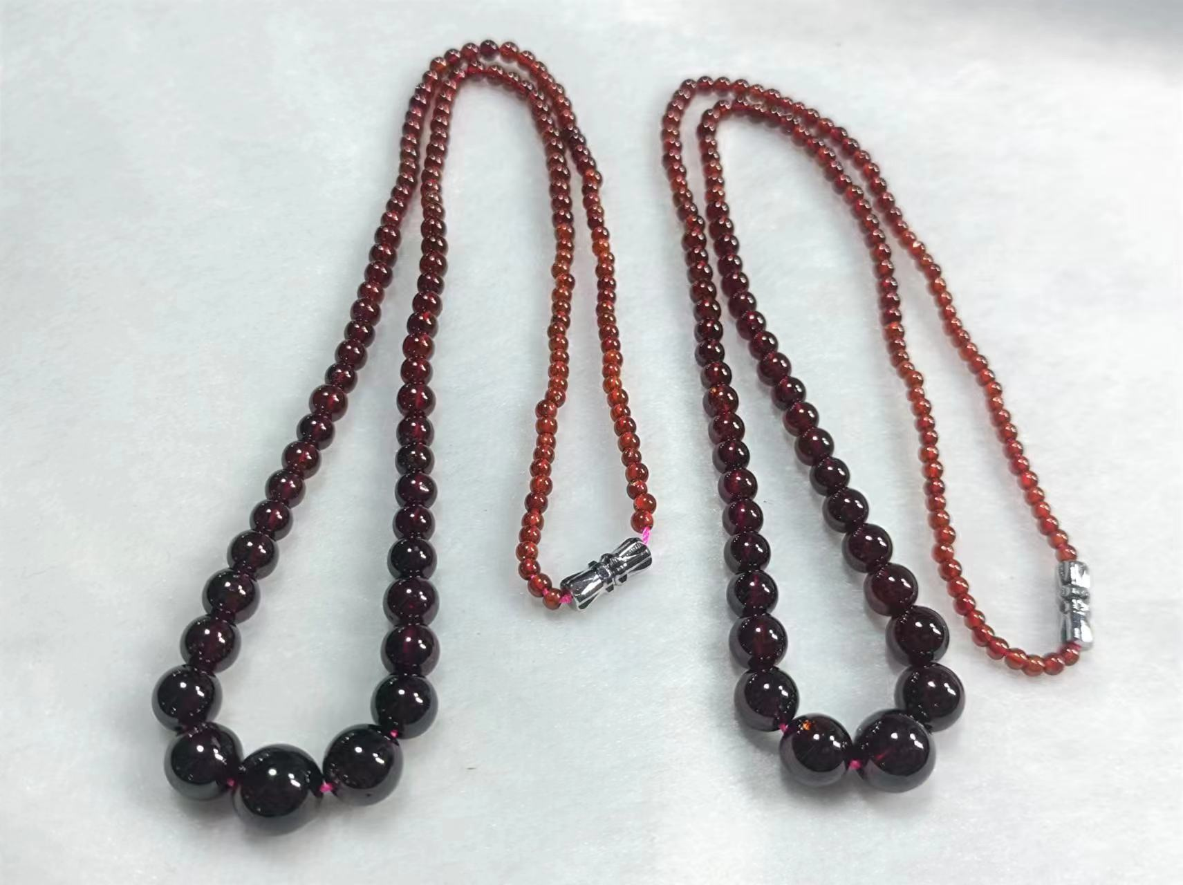 【老三珠宝】石榴石塔链X13【多样性发其一】约3-9mm