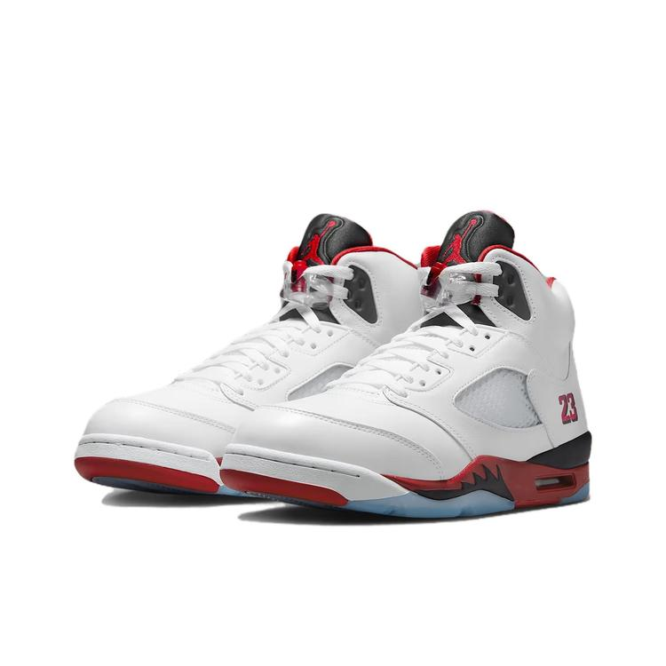 NIKE/耐克【可自提】官方正品AJ5 男款火焰红运动休闲鞋 HQ7978-101