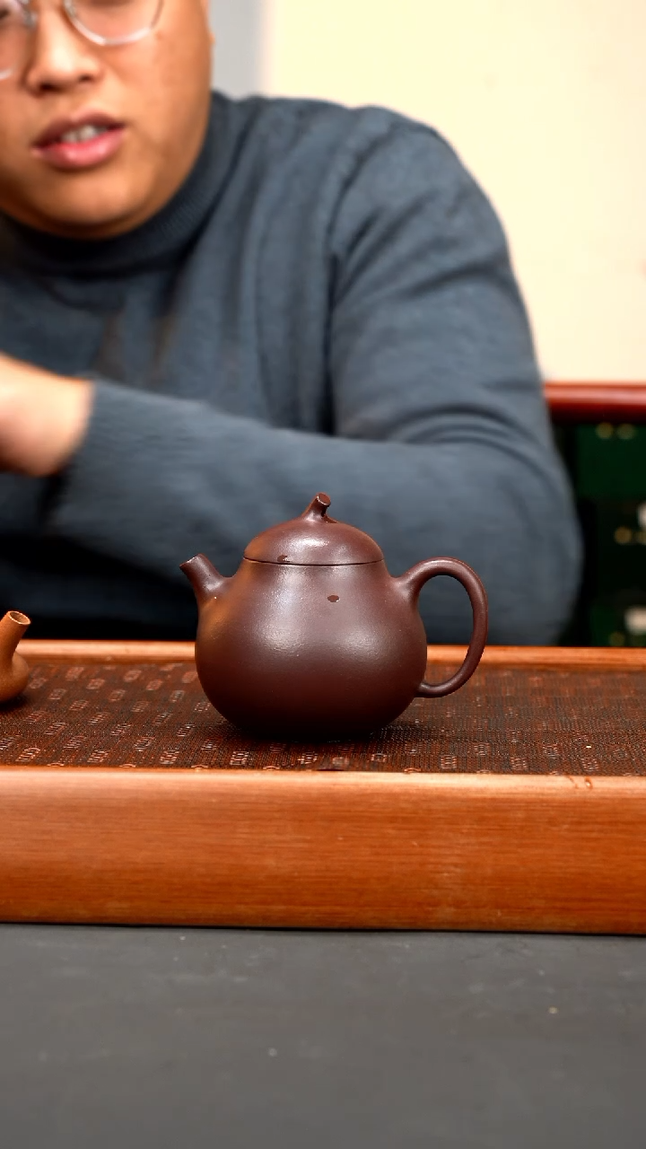 【闪购商品】紫砂茶壶 完美底槽清小茄瓜