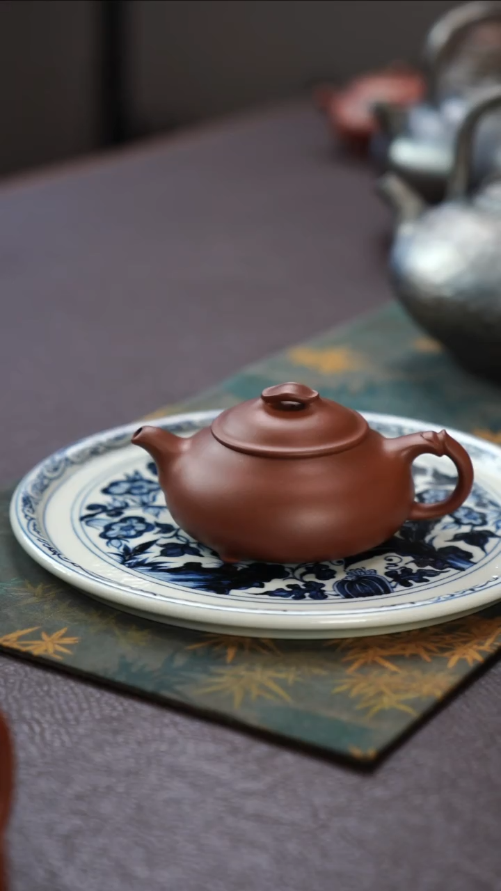 茶壶紫砂红皮龙瑕疵简瓢1111111111111