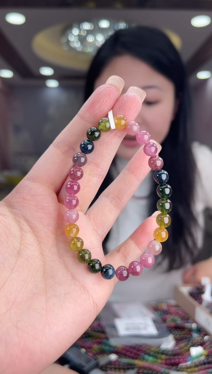 /未镶嵌碧玺7mm+碧玺单圈多样性发货