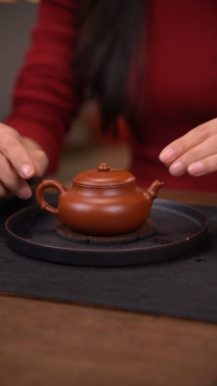 【闪购商品】紫砂茶壶云松堂  萧簧  朱泥