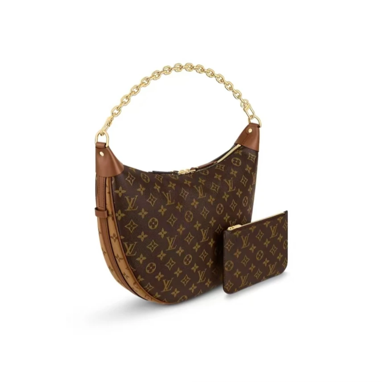 99新 LouisVuitton/路易威登 老花  大月亮 单肩 斜跨包