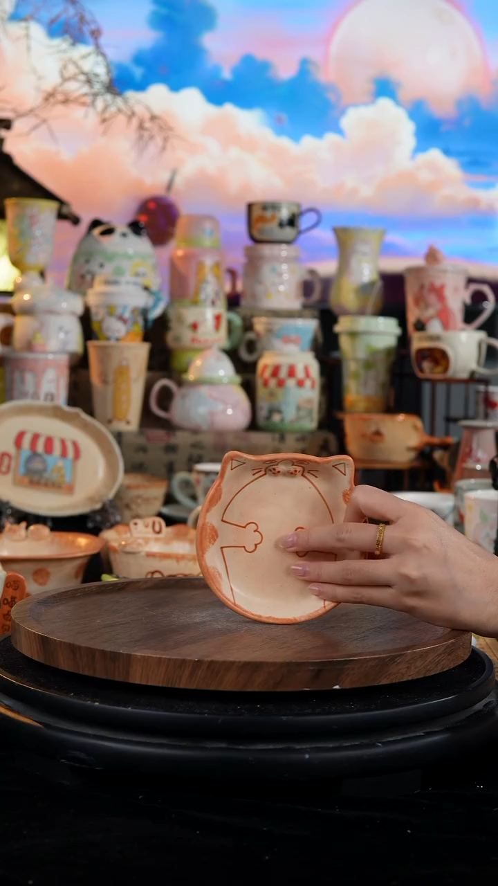 陶瓷便携款手工手绘景德镇陶瓷