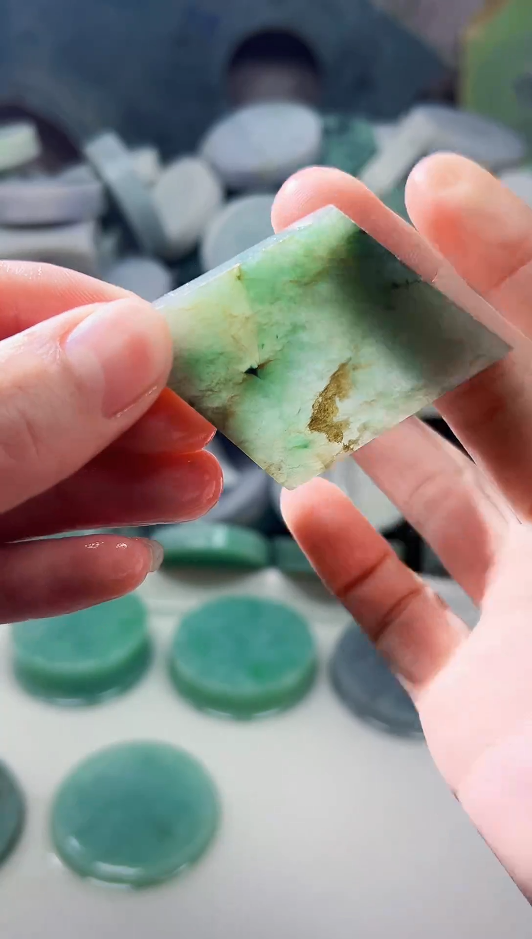 裸石翡翠天然翡翠A货余 南 581