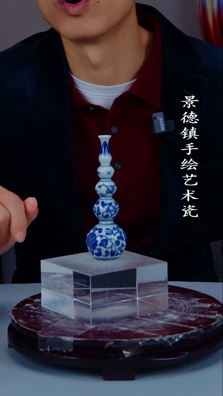 摆件陶景德镇手工手绘陶瓷摆件8