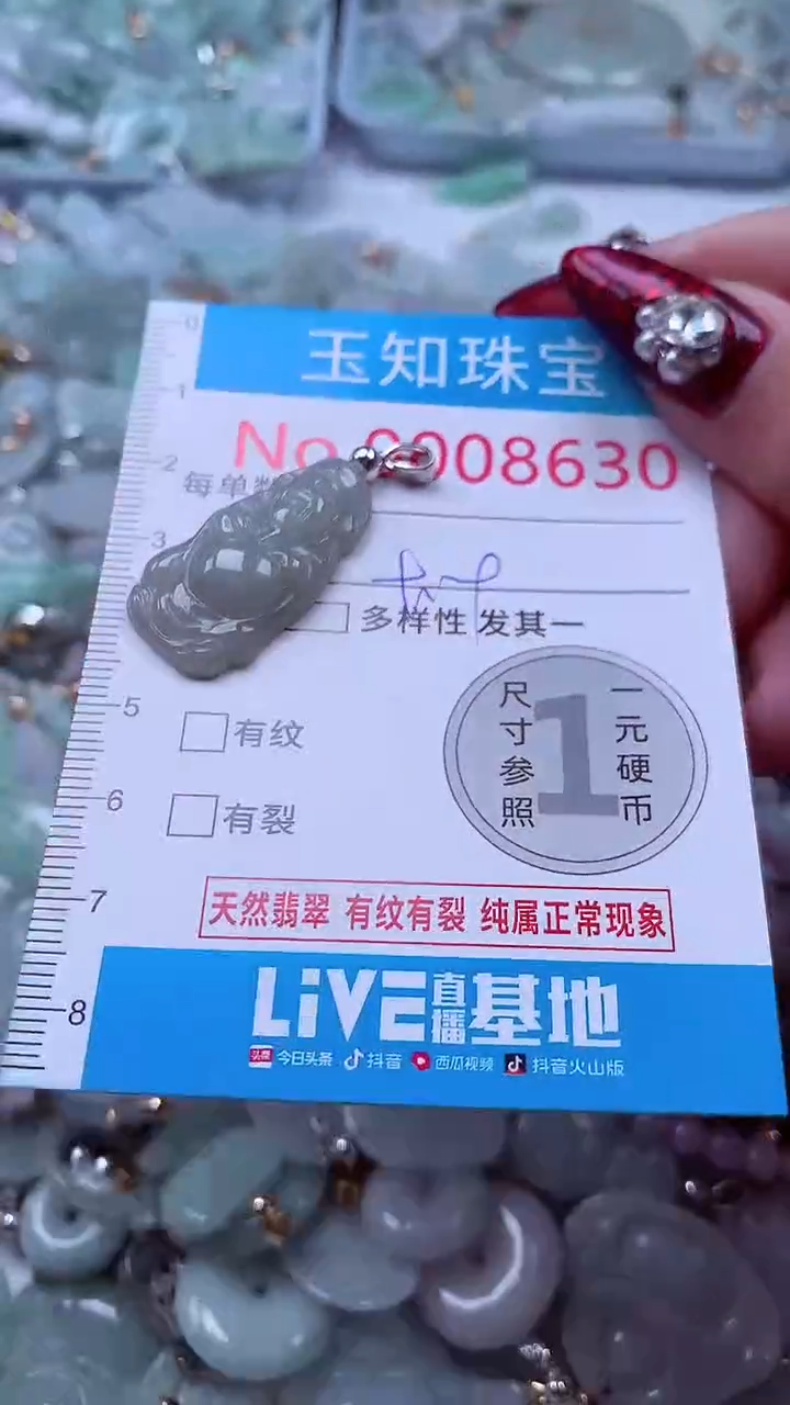 吊坠(不含链)未镶嵌翡翠8630