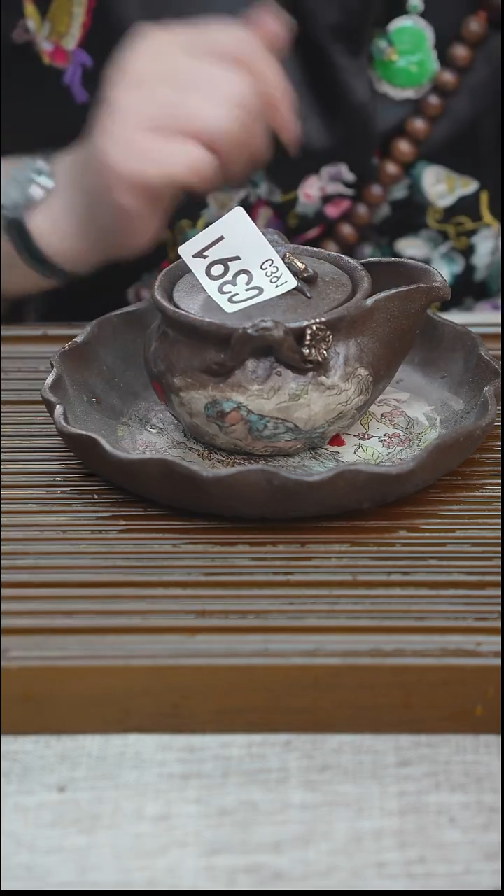 于*纯手工粗陶茶具每一只不一样