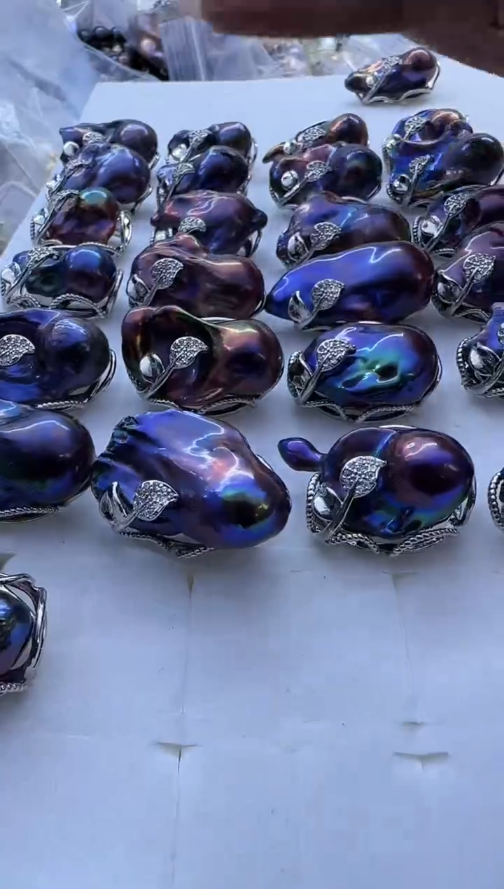 【闪购商品】淡水珍珠戒指未镶嵌100多样性发货 发其一