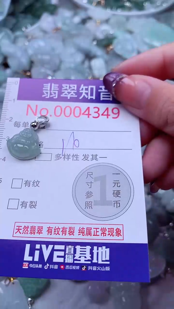 翡翠未镶嵌吊坠(不含链)4349