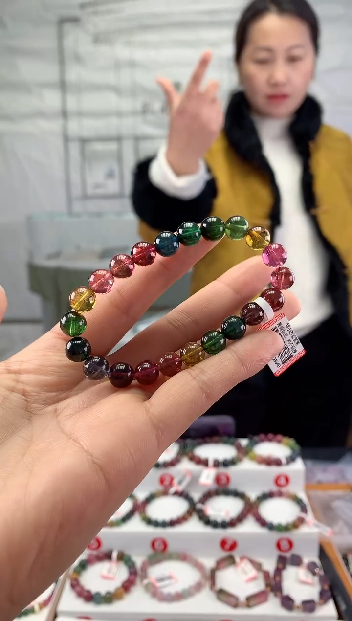 未镶嵌手串碧玺多样性发一条