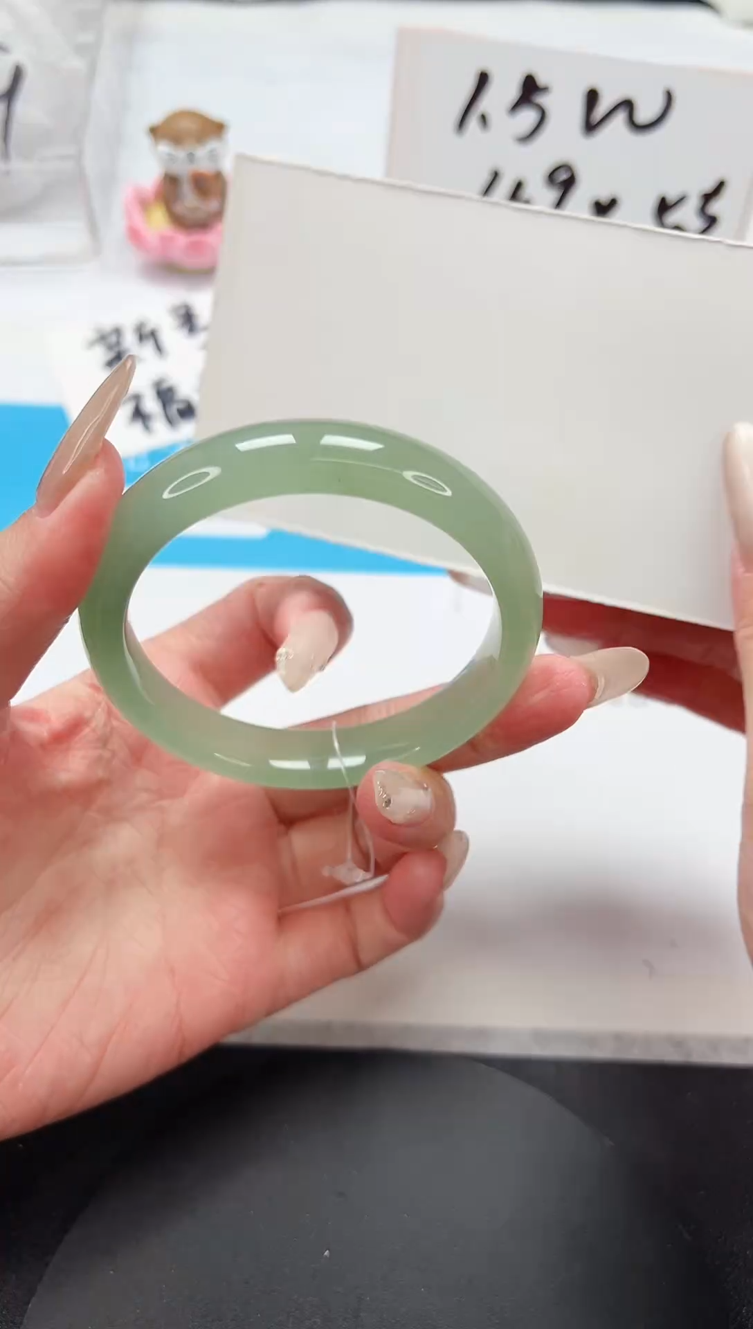 【闪购商品】石英质玉手镯未镶嵌A136-56.5