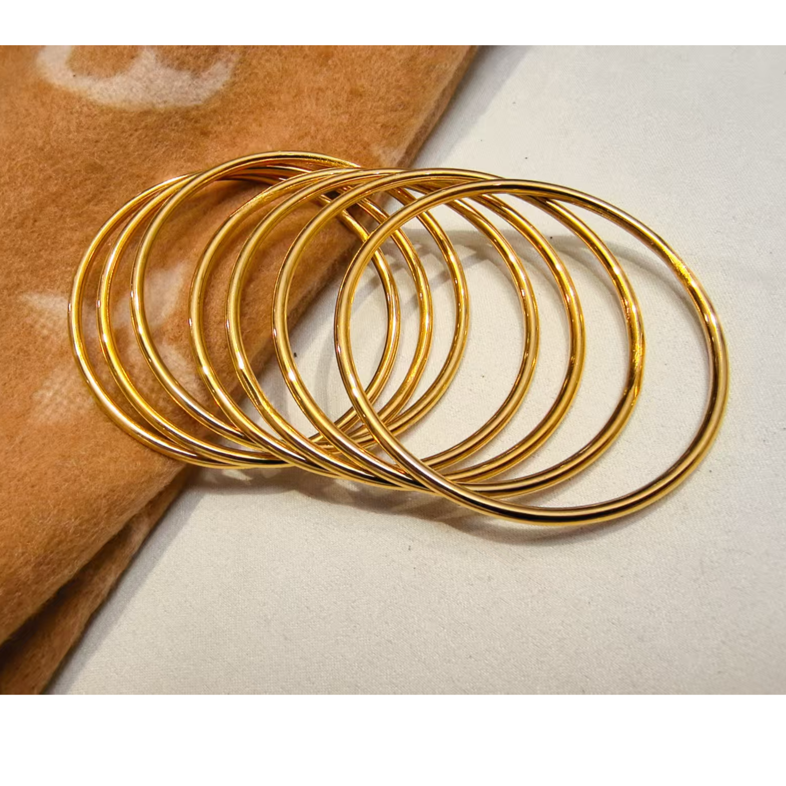 钛钢手链 阮大大高奢定制7个圈手圈高奢定制百搭时尚1256