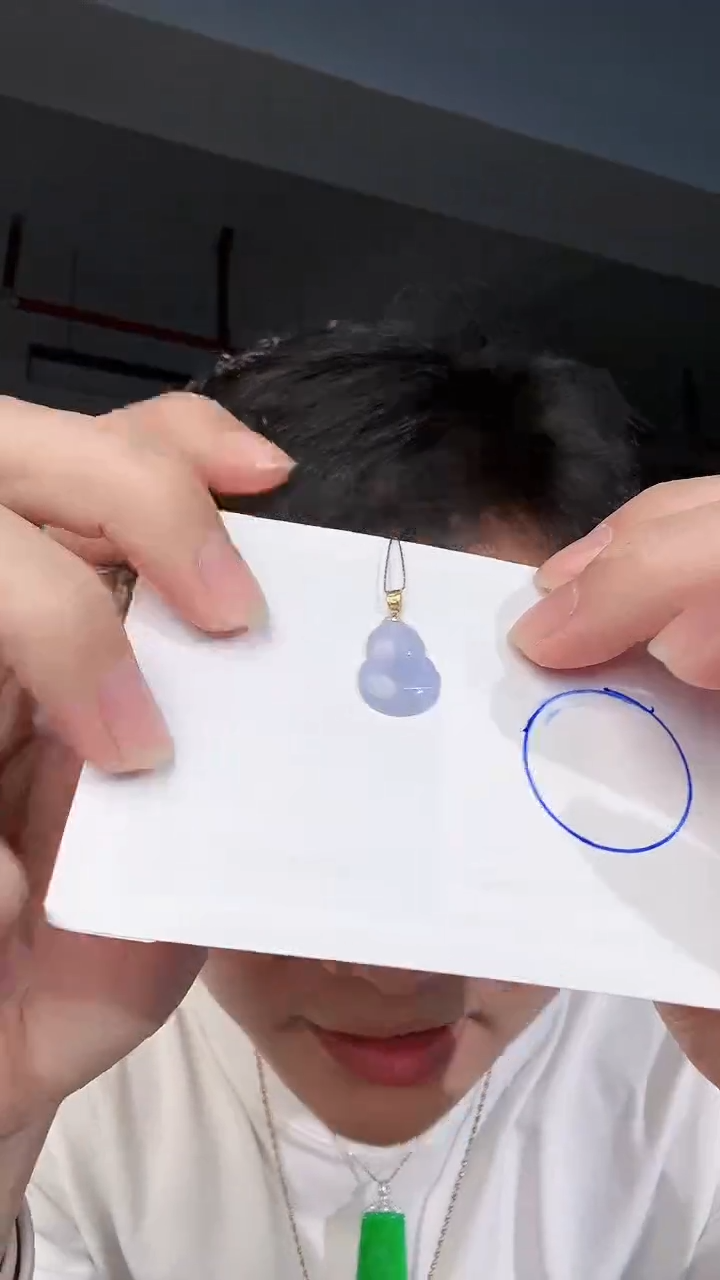 【闪购商品】翡翠颈饰18K金镶嵌缅料A货翡翠/支持复检/一件