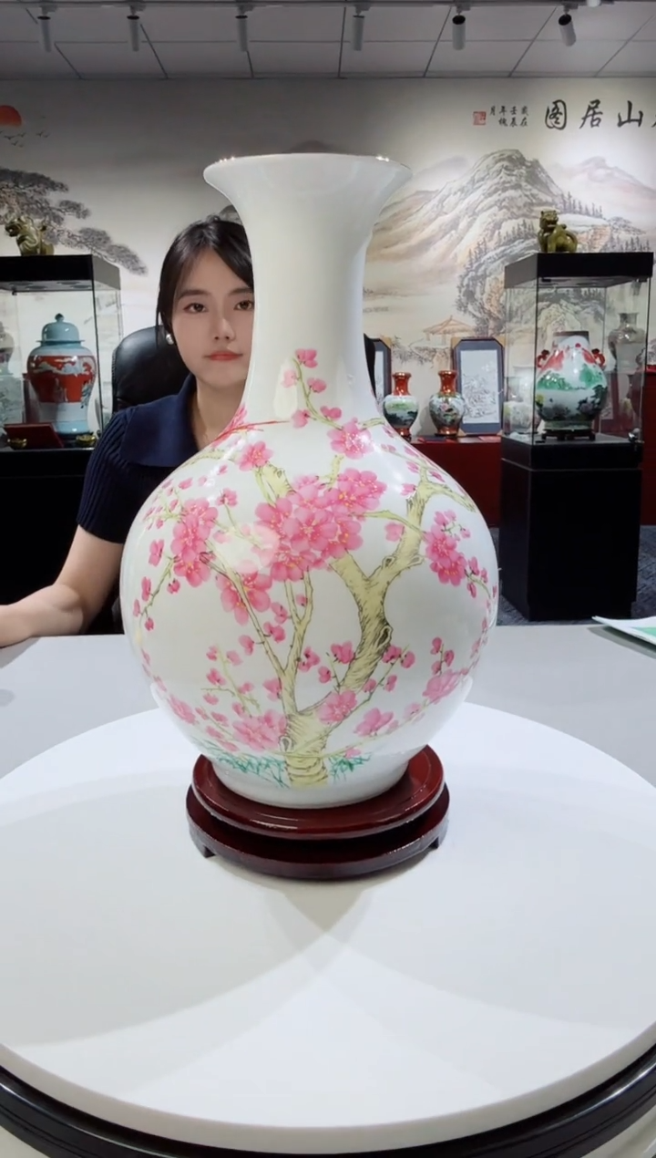 摆件景德镇陶瓷赏瓶