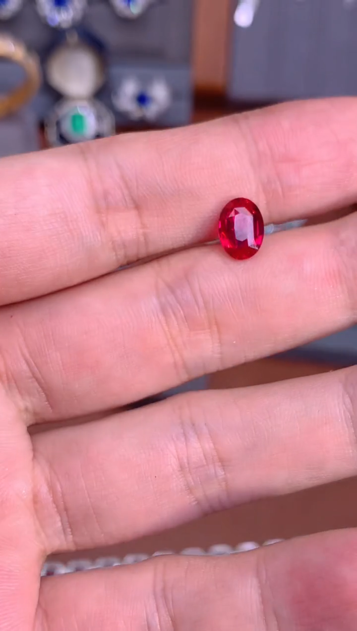 【闪购商品】红宝石裸石未镶嵌2.01CT  主证无烧鸽血红