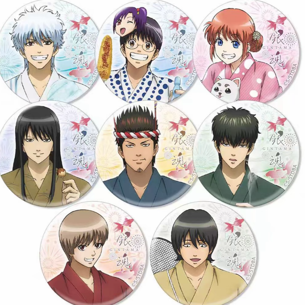 银魂 花火大会吧唧 未成年禁止下单默认厂瑕