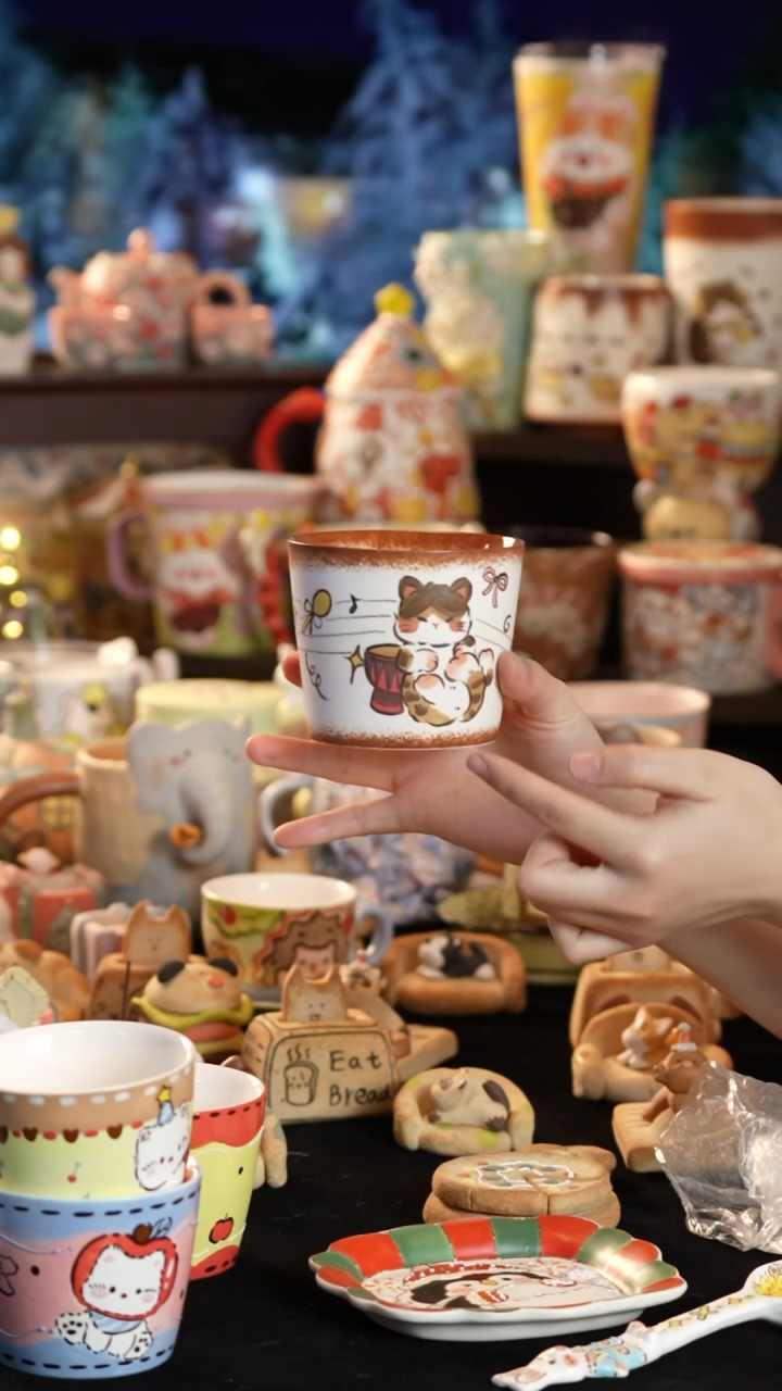 其他陶景德镇釉下彩手绘设计师款陶瓷