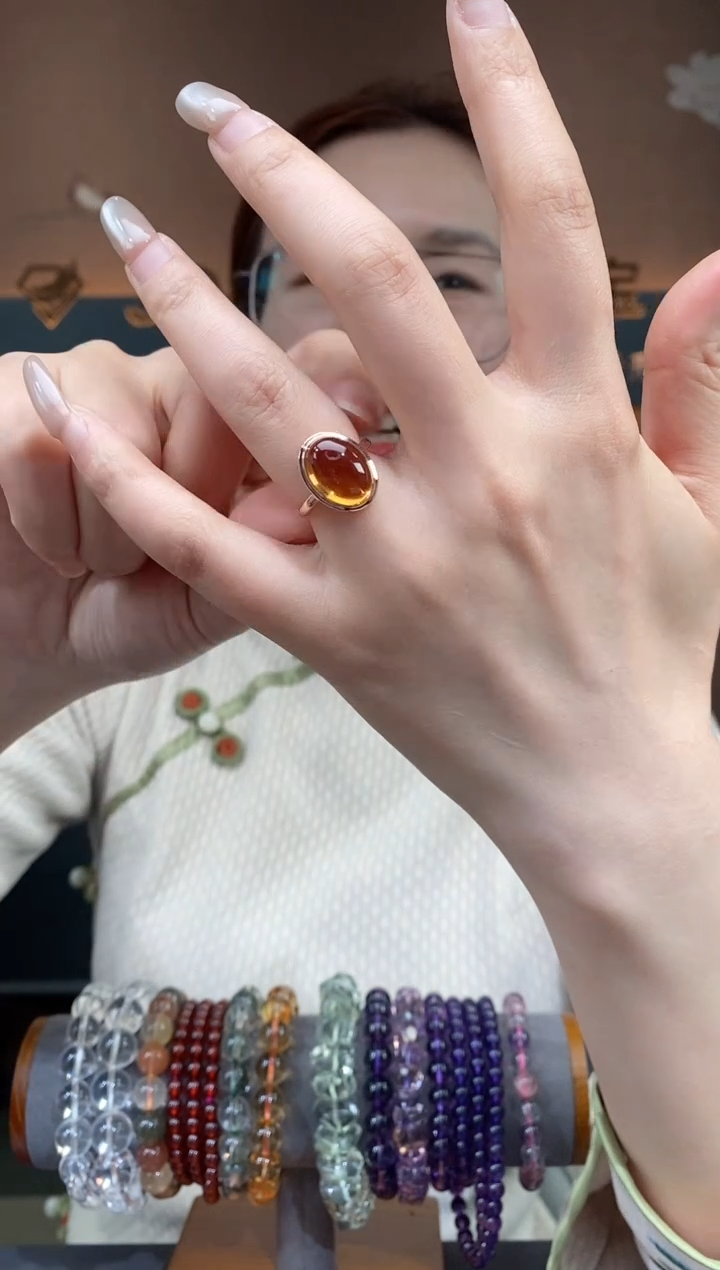 【闪购商品】水晶戒指银S925镶嵌水晶戒指