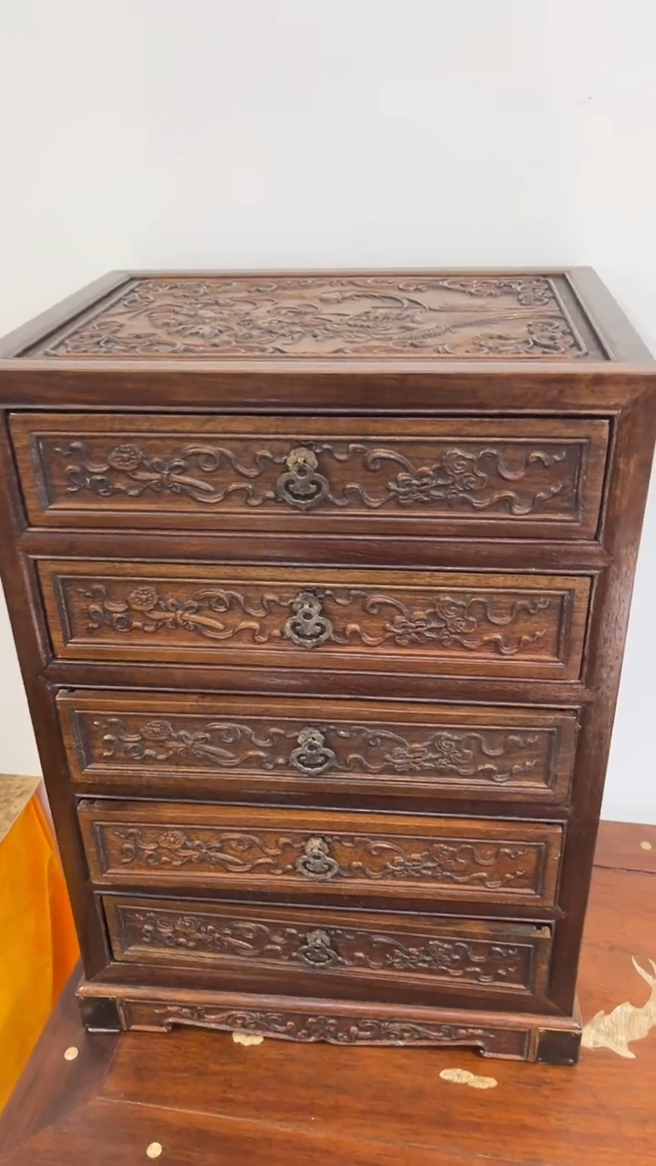 【闪购商品】木雕刻五斗柜五斗柜