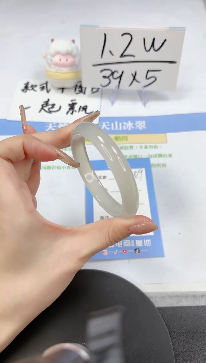 【闪购商品】石英质玉手镯未镶嵌A109-56.6-57