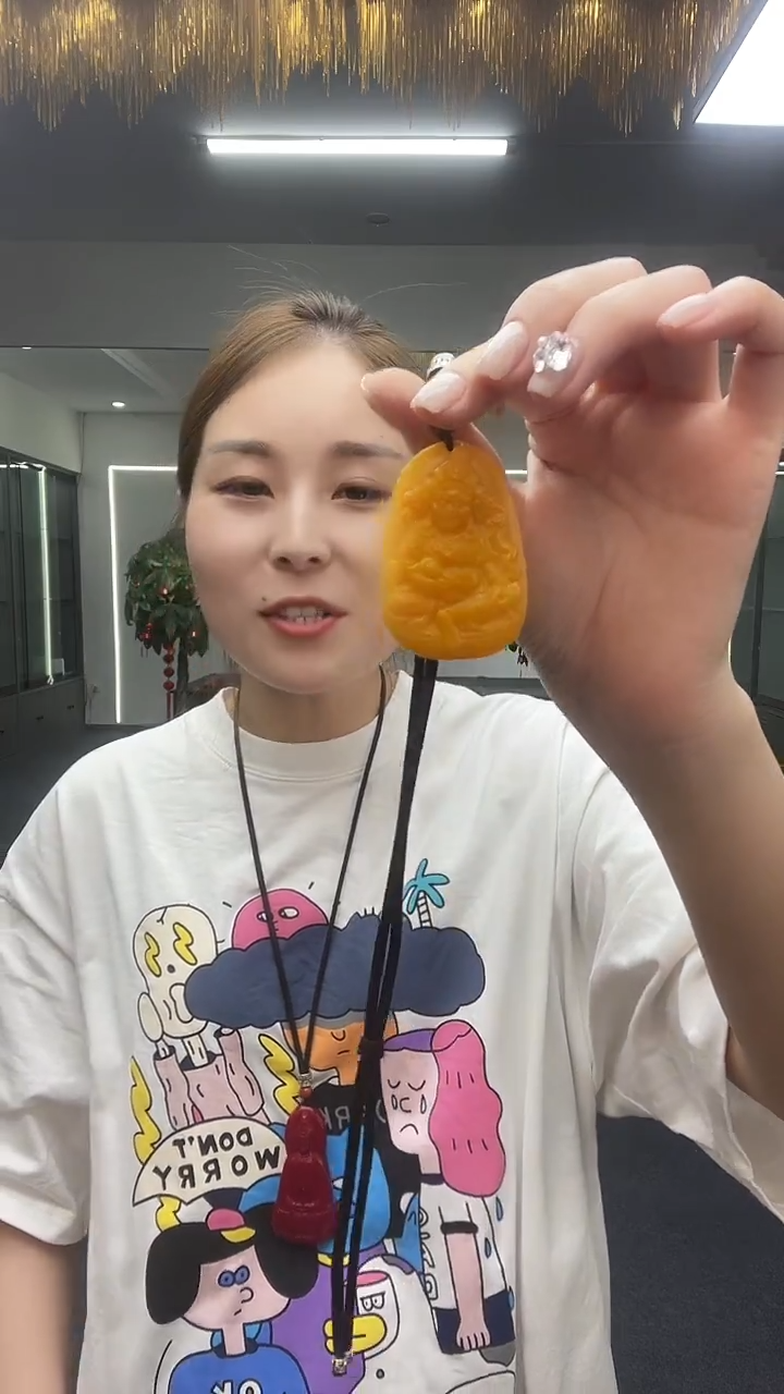 黄财神吊坠多样性发货一件