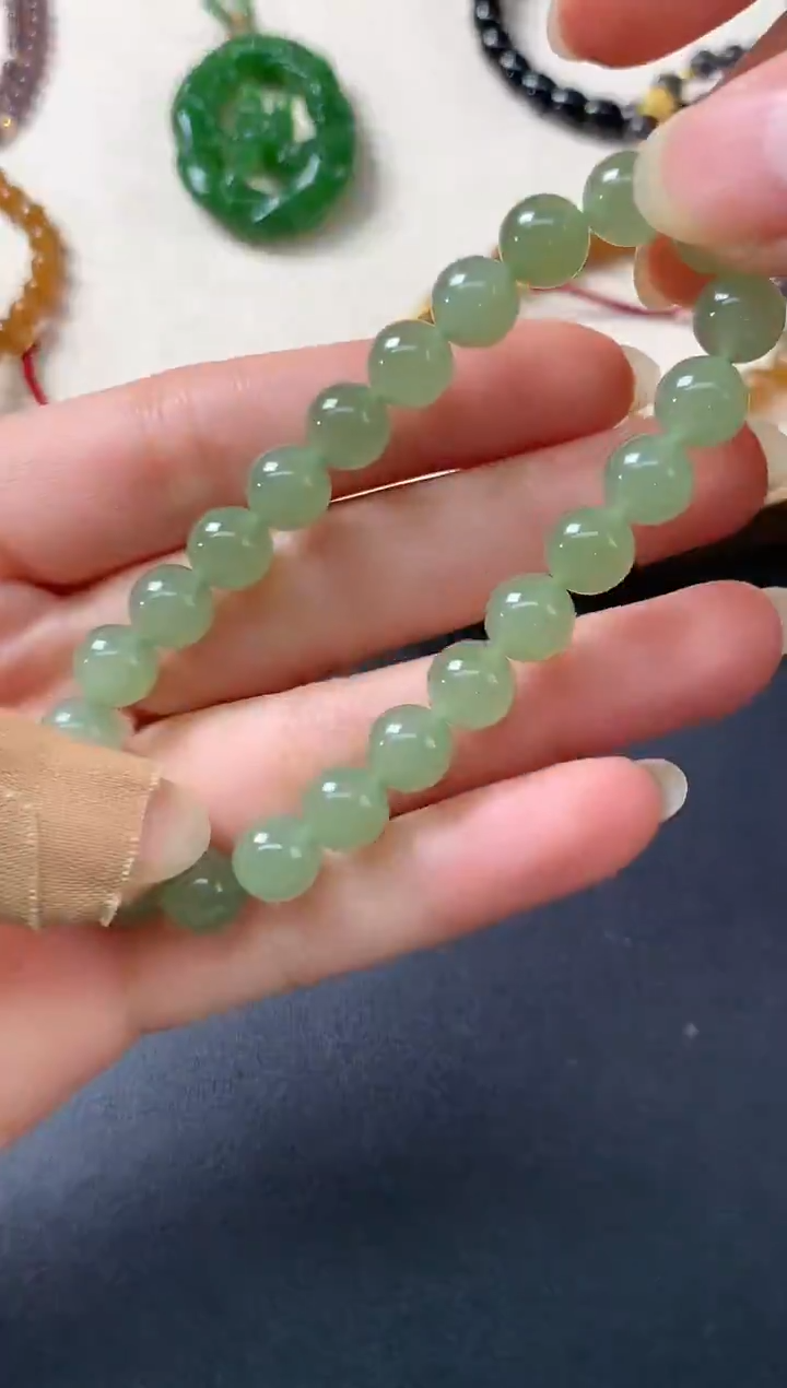 未镶嵌手串和田玉D635|380