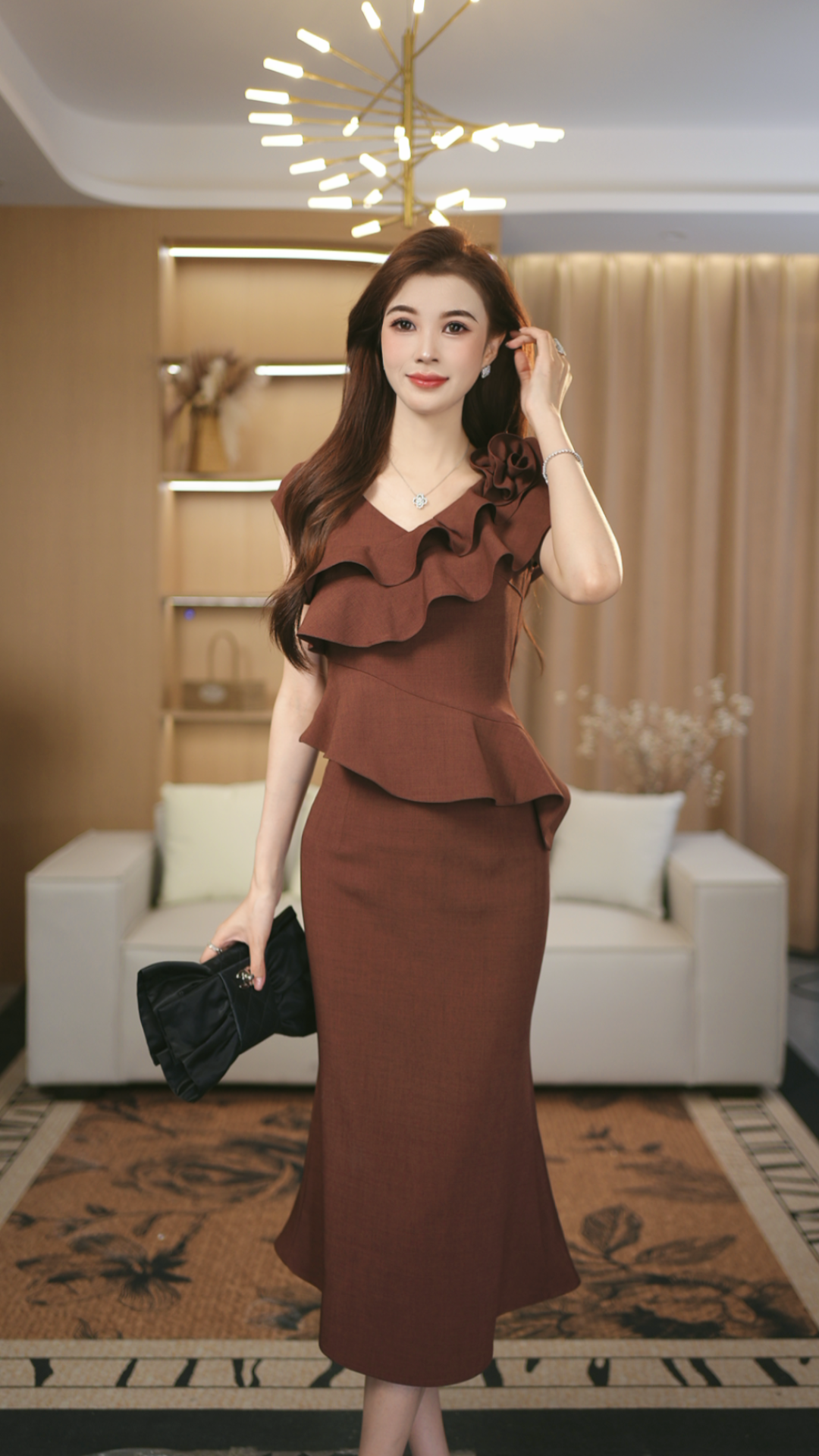 罗曼定制  原创设计感法式套装优雅包臀轻熟显瘦休闲风洋气