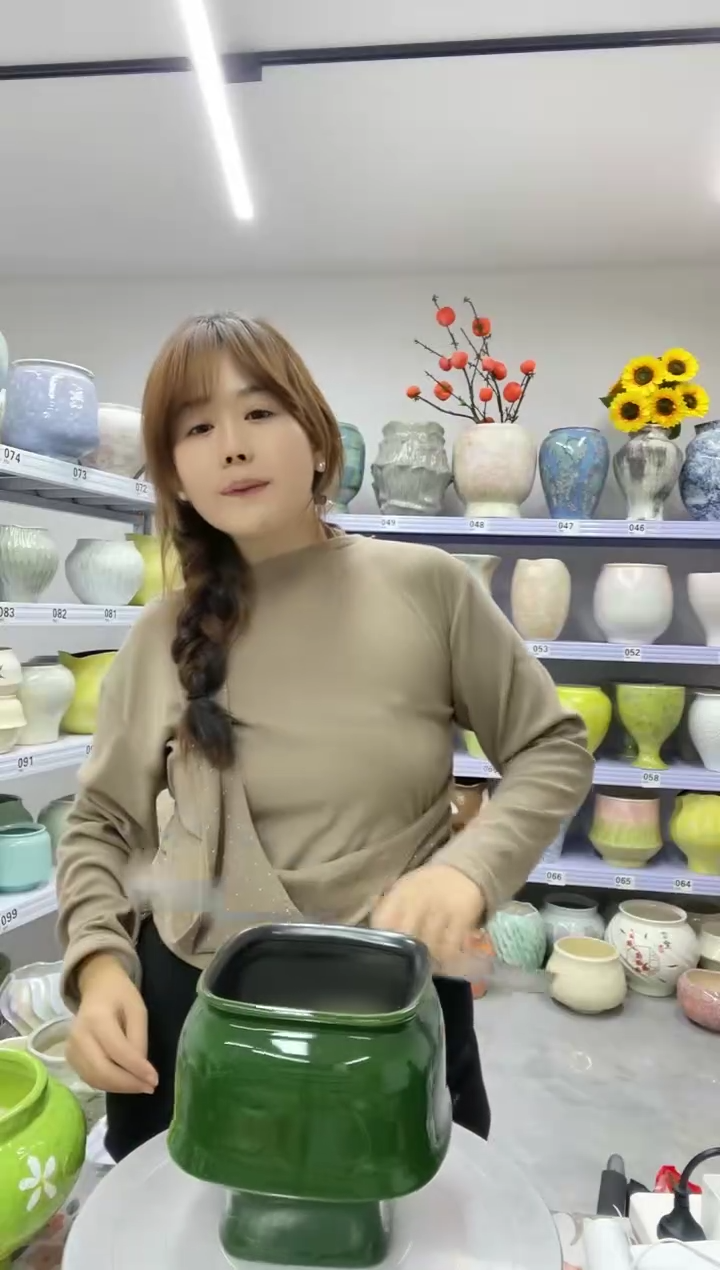 11.8陶瓷花盆直播链接高.   16   口13