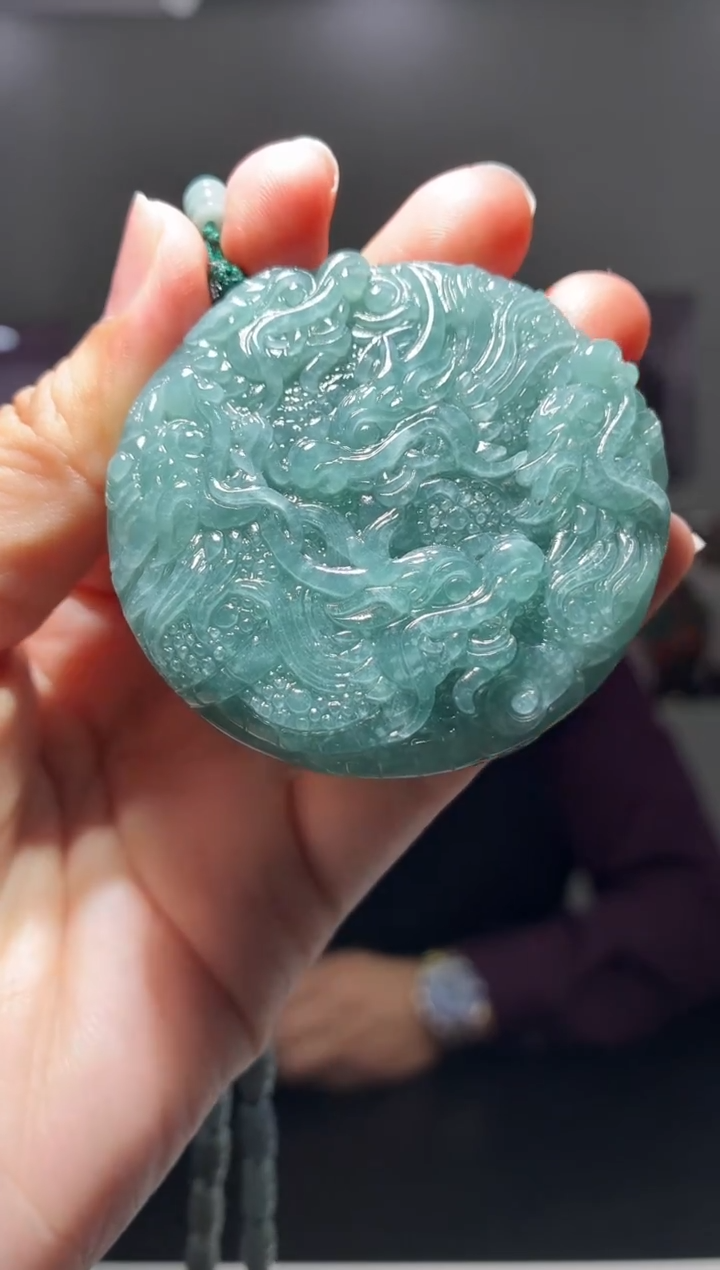 颈饰未镶嵌翡翠天然翡翠-7