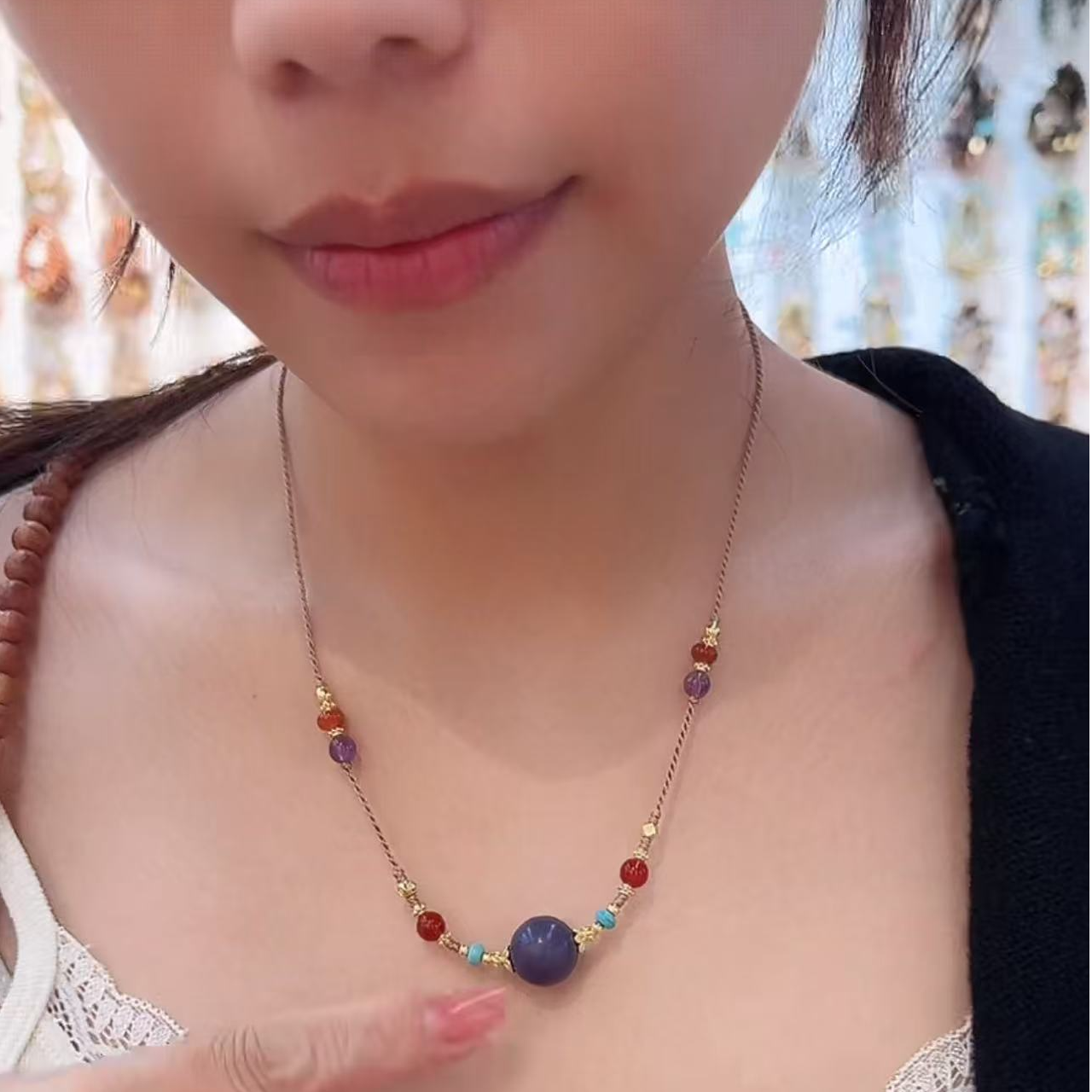 木珠项链手串多样性发一手工可爱少女手作