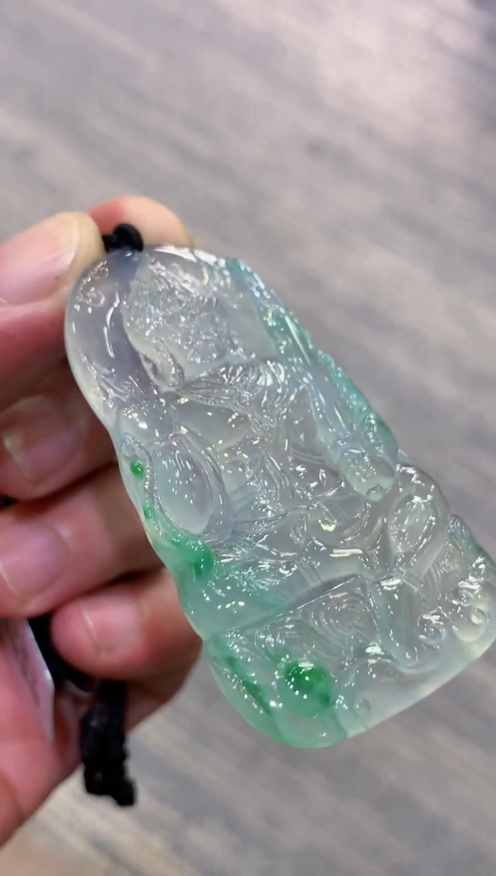 颈饰未镶嵌翡翠天然A货翡翠