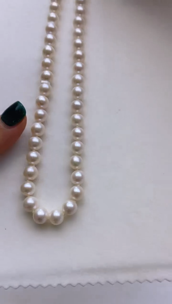 未镶嵌淡水珍珠项链43 8-9mm
