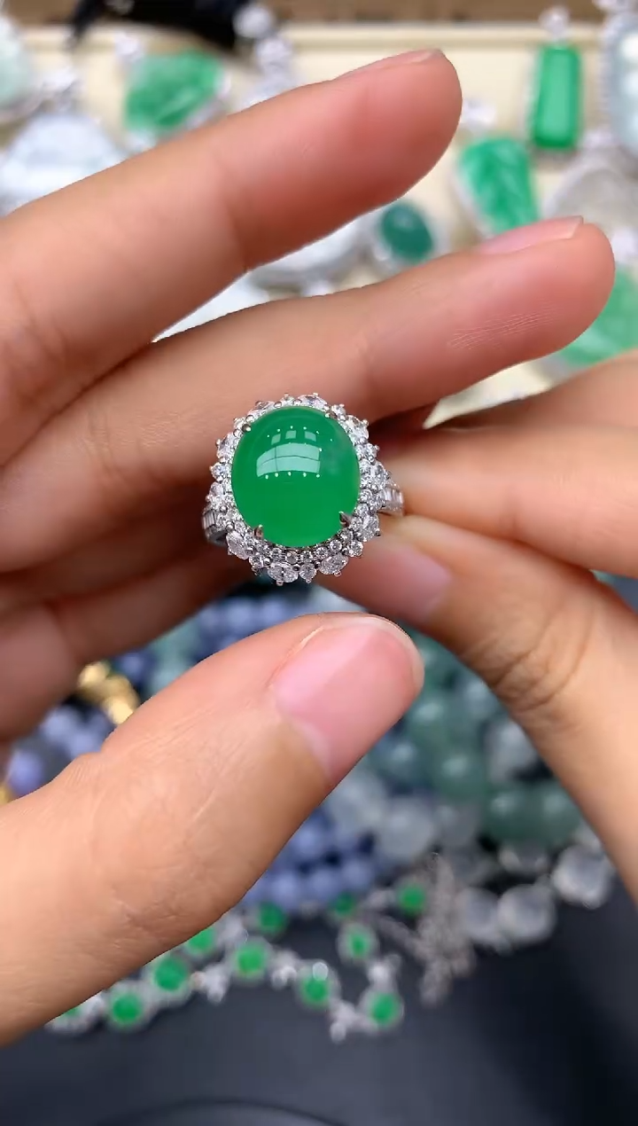 【闪购商品】翡翠戒指18K金镶嵌309-中国好珍宝