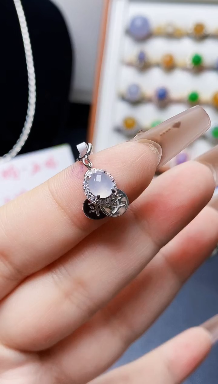 银S925镶嵌戒指翡翠1187