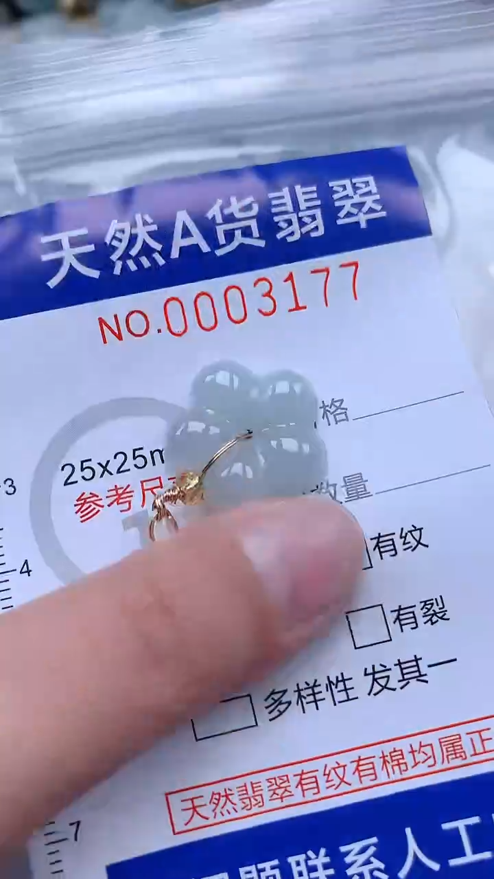 翡翠未镶嵌吊坠(不含链)1