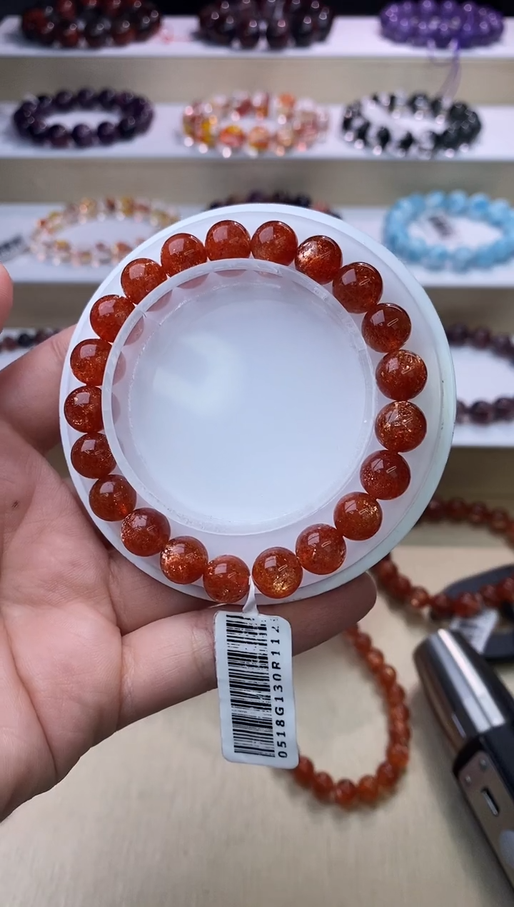 【闪购商品】日光石手链未镶嵌金太阳单圈9m+