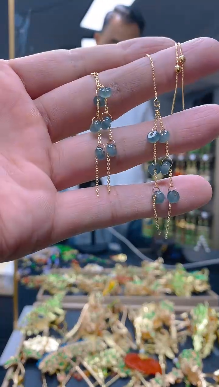 【闪购商品】翡翠耳饰合金0220翡翠耳线