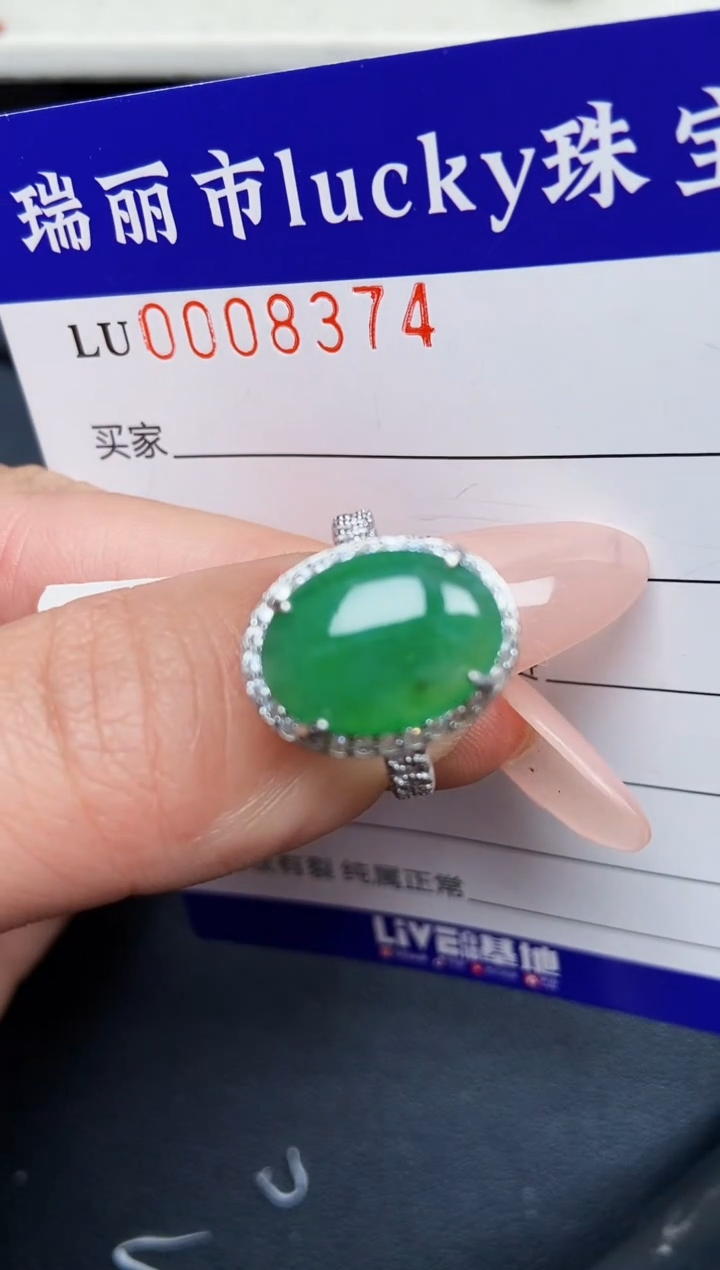 【闪购商品】翡翠颈饰银S925镶嵌8374